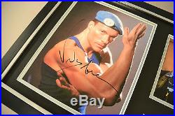 Jean-Claude Van Damme Signed Framed 16x12 Photo Street Fighter Autograph Display