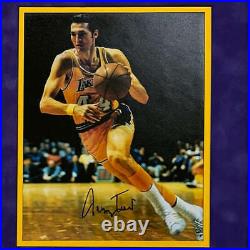 Jerry West Logoman Hand Signed & Framed Los Angeles Lakers 8x10 Photo (JSA)