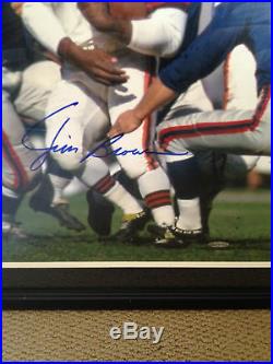 Jim Brown Framed 16x20 Photo Poster Signed Autograph AUTO UDA Upper Deck /132