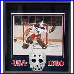 Jim Craig Autographed/Signed Framed Photo JSA 46048