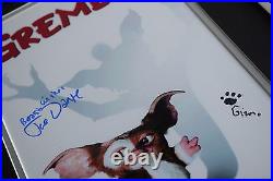 Joe Dante SIGNED FRAMED Photo Autograph 16x12 display Gremlins Film AFTAL COA
