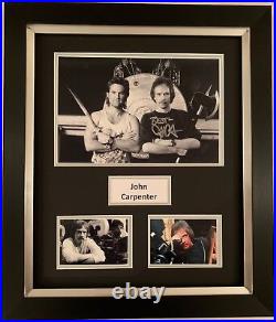 John Carpenter Hand Signed Framed Photo Display Halloween Film 1