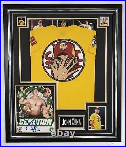 John Cena Signed Photo and Shirt Display Autographed and Framed