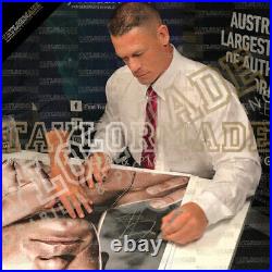 John Cena Wwe Hand Signed Framed Canvas Wrestling Photo Proof Certificate