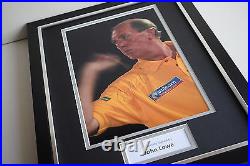 John Lowe SIGNED FRAMED Photo Autograph 16x12 display Darts Sport AFTAL & COA