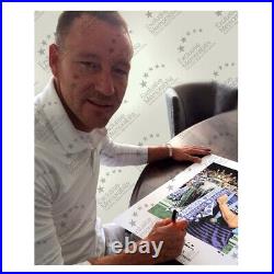 John Terry Signed Chelsea Photo Premier League Champion. Framed