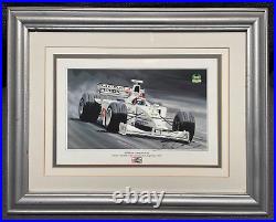 Johnny Herbert 100% Hand Signed Framed Photo 99 Nurburgring F1 Victory & COA
