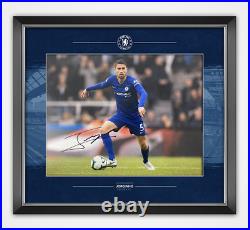 Jorginho SIGNED Framed 11X14 Photo Chelsea FC Genuine Signature AFTAL COA