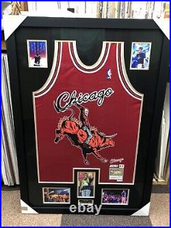 Juice WRLD Chicago Bulls Basketball Jersey Framed With Signed Photo