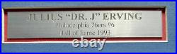Julius Dr. J Erving Autographed Signed Framed 7x10 Photo 76ers Beckett 193865