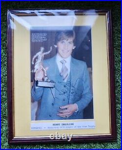 KENNY DALGLISH LIVERPOOL 1979 PLAYER OF THE YEAR 15 x 12 signed in frame COA