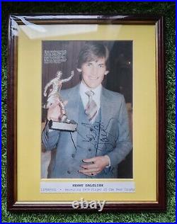 KENNY DALGLISH LIVERPOOL 1979 PLAYER OF THE YEAR 15 x 12 signed in frame COA