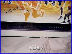 KOBE BRYANT SIGNED MULTI EXPOSURE 1997 NBA SLAM DUNK CHAMP 20 x 24 FRAMED UDA