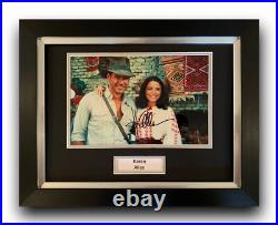 Karen Allen Hand Signed Framed Photo Display Indiana Jones
