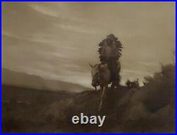 Karl Moon Indian Chief on Horse Original 1914 Photograph