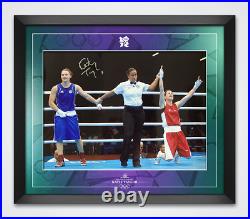 Katie Taylor SIGNED & FRAMED 16X12 Photo Boxing Superstar AFTAL COA