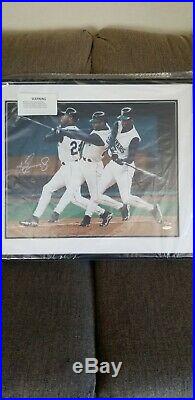 Ken Griffey Jr Signed Mariners Framed Auto 16x20 UDA NUmber out of 45/240