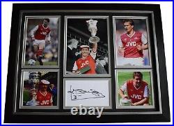 Kenny Sansom Signed Framed Autograph 16x12 photo display Arsenal AFTAL COA