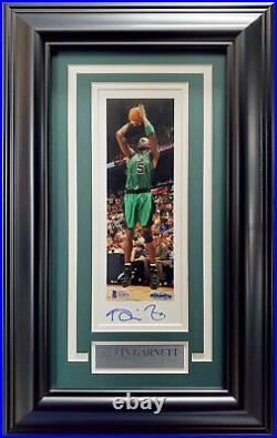 Kevin Garnett Autographed Signed Framed 3.5x10 Photo Celtics Beckett 193873