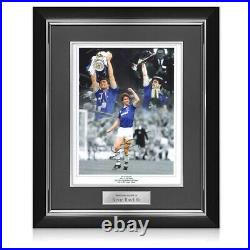 Kevin Ratcliffe Signed Everton Photo. Deluxe Frame
