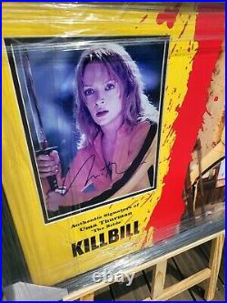 Kill Bill Uma Thurman Signed & Framed picture Authenticated AFTAL COA