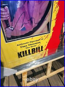 Kill Bill Uma Thurman Signed & Framed picture Authenticated AFTAL COA