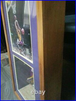 Kobe Bryant Autographed Photo And Action Figurine In Shadow boxed Frame With COA