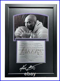 Kobe Bryant Dear Basketball Framed 3D Photo Collage Los Angeles Lakers Un Signed