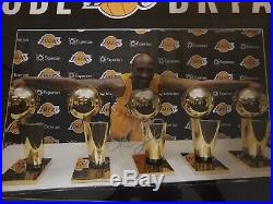 Kobe Bryant Hand Signed & Framed LA Lakers Photo Collage With COA & Online Reg