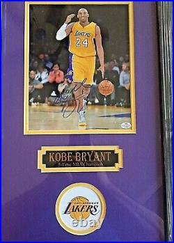 Kobe Bryant Signed 8x10 Framed & Matted Photo Los Angeles Lakers With Coa