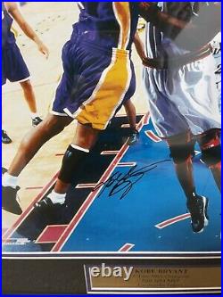Kobe Bryant Signed Autographed 16x20 Framed Photograph- PSA/DNA Certification