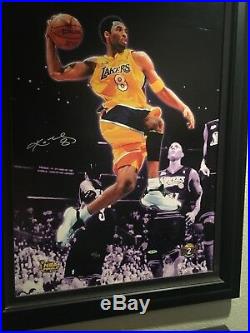 Kobe Bryant Signed Photo Canvas framed 2001 Champions LE /108 Autograph UDA COA