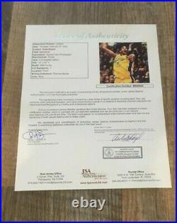 Kobe Bryant signed Framed Matted 16x20 Los Angeles Lakers Photo JSA LOA COA RARE