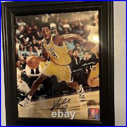 Kobe Bryant signed framed photo
