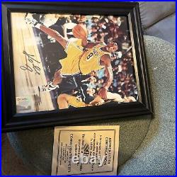 Kobe Bryant signed framed photo