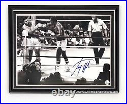 Larry Holmes Stunning Hand Signed Luxury Framed Boxing Photo Display & COA