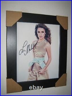 Lea Michele Hand Signed Photograph (8x10) Framed + CoA