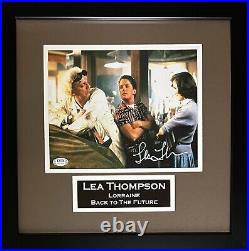 Lea Thompson autographed signed framed 8x10 Back To The Future PSA COA Lorraine