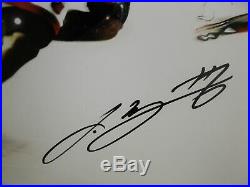 Lebron James Dwyane Wade Hand Signed Autographed 16x24 Photo FRAMED UDA 6/25