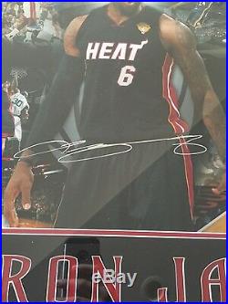 Lebron James signed road to glory framed print UDA authenticated