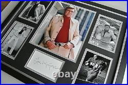 Lee Majors SIGNED FRAMED Photo Autograph Huge display 6 million dollar Man COA