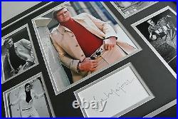 Lee Majors SIGNED FRAMED Photo Autograph Huge display 6 million dollar Man COA