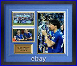 Leicester City Shinji Okazaki Hand Signed Framed Photo 1