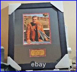 Leonardo Dicaprio Personally Signed Photo Framed Picture Authenticated Certifict