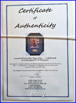 Leonardo Dicaprio Personally Signed Photo Framed Picture Authenticated Certifict