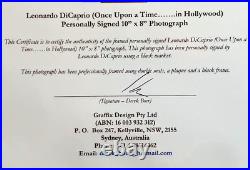 Leonardo Dicaprio Personally Signed Photo Framed Picture Authenticated Certifict