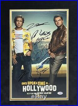 Leonardo Dicaprio Signed & Framed Once Upon A Time In Hollywood 11x17 Photo PSA