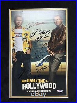 Leonardo Dicaprio Signed & Framed Once Upon A Time In Hollywood 11x17 Photo PSA
