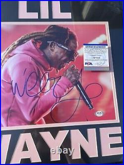 Lil Wayne Signed / Framed 11x14 Photo PSA/DNA COA Tha Carter Weezy Rapper RARE