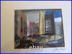 Limited Edition Coventry Cathedral Silkwork Picture Signed by John Piper